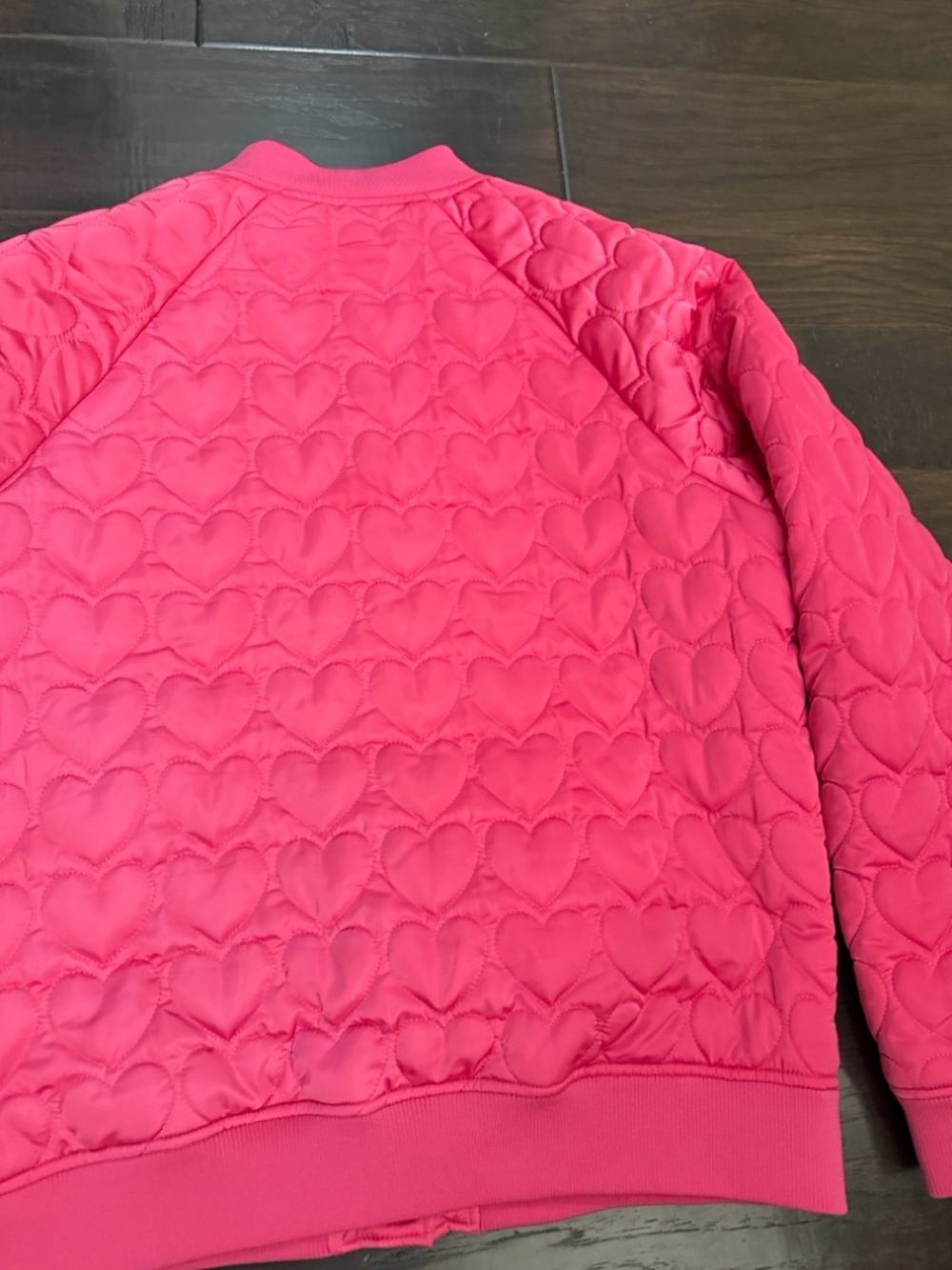 Beach Riot Jacket Hot Pink Quilted Heart Bomber - Picture 12 of 14